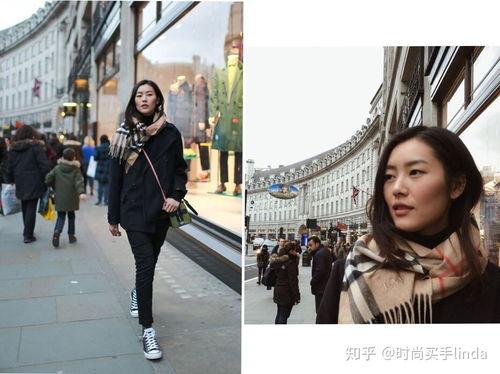 明星网红围巾图片,时尚保暖两不误